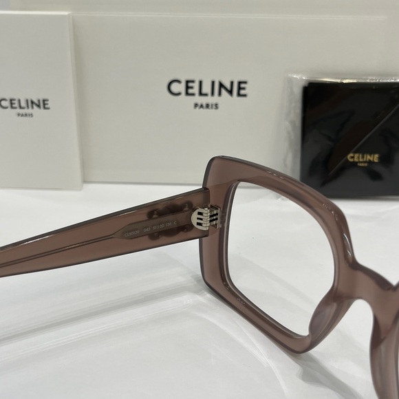 CELINE Triomphe CL50121i Milky Hazelnut Eyeglasses, 100% AUTHENTIC - Picture 5 of 6